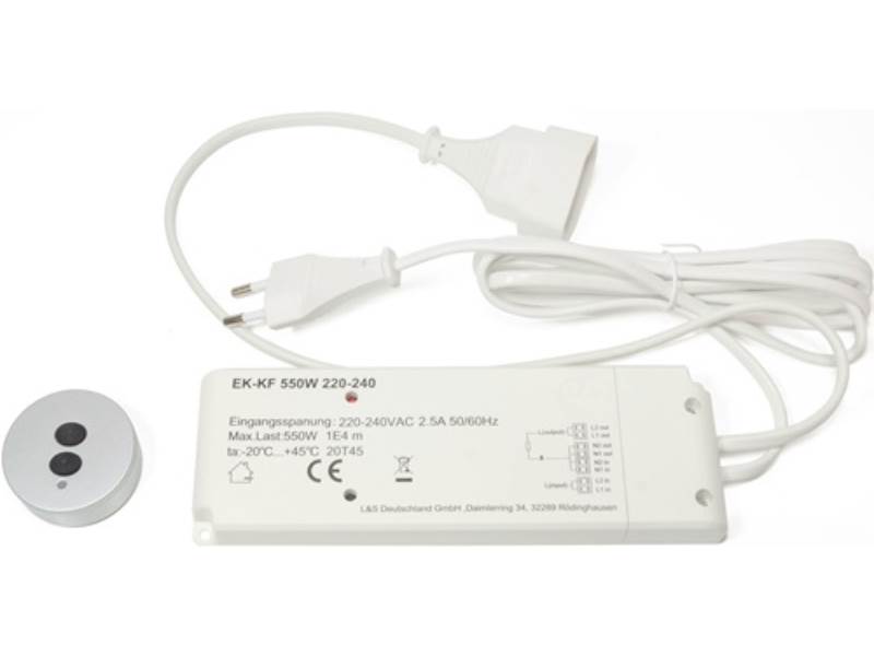 L&S 2000459 HV-Funkschalter-Set  230 V 575 W weiß