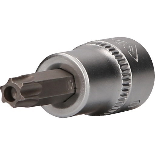 Brilliant Tools  BT021932 3/8'' TORX Schraubendreher-Einsatz, m.Bohrung, 48mm,T5