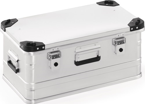 Aluminiumbox L582xB385xH275mm 47 l mit Klappverschluss und Stapelecken