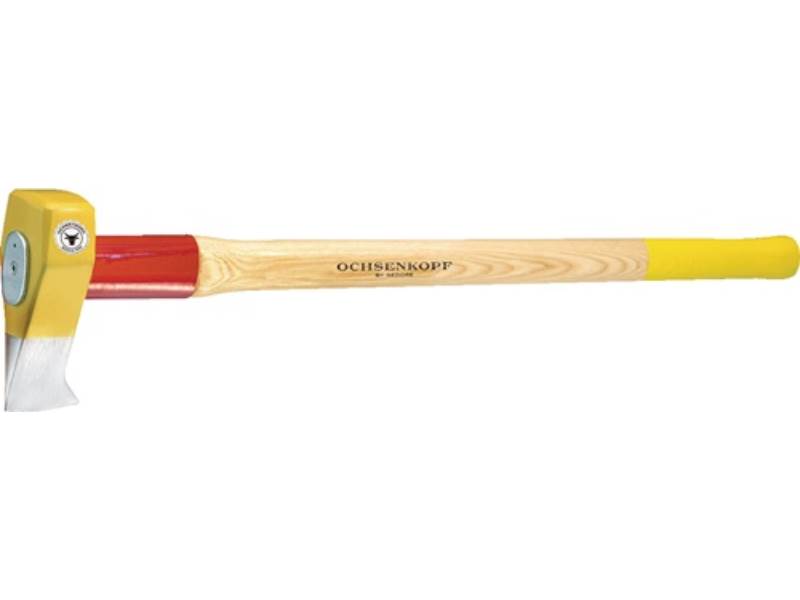 OCHSENKOPF 1707663 Holzspalthammer BIG-OX® 3000 g große Schlagfläche, Nase Knauf