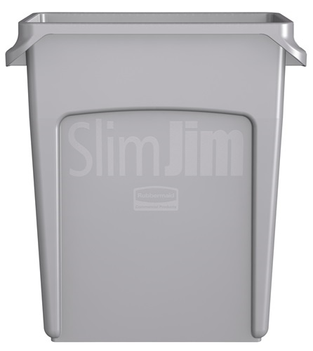 RUBBERMAID 1971258 Wertstoffsammler  60 l H635xB279xT558mm grau mit Lüftungskanä