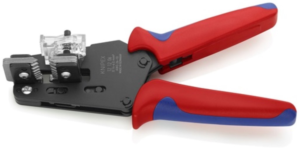 KNIPEX 12 12 06 Präzisionsabisolierzange  Länge 195 mm 0,14-6 (AWG 26-10) mm² Me