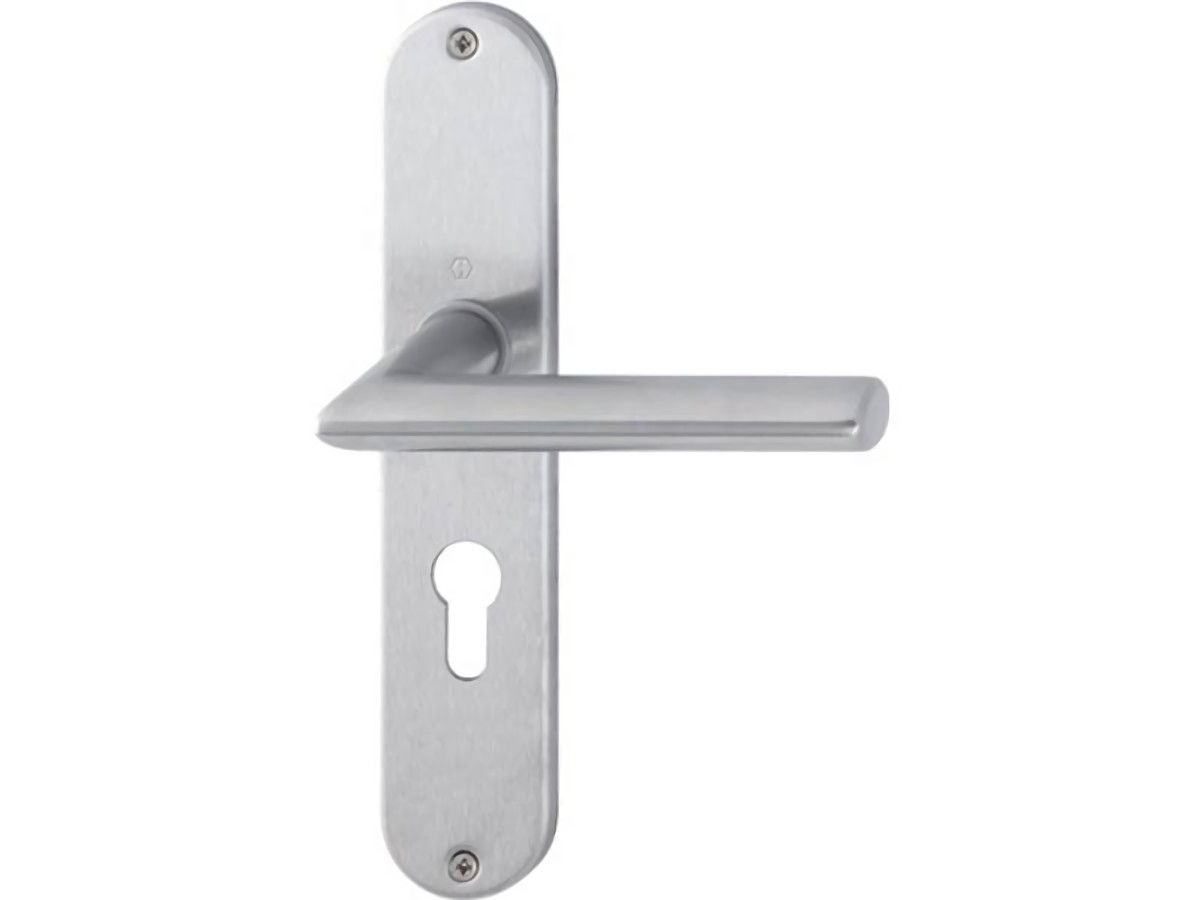HOPPE 3042741 Langschildgarnitur Stockholm E1140Z/302 Edelstahl F69 PZ 72 mm DIN