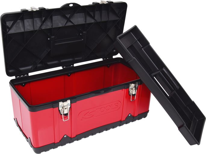 KS Tools 850.0345 Kunststoff-Stahlblech-Werkzeugkiste, 582x298x255mm
