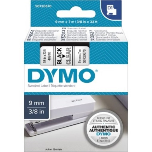 DYMO Schriftbandkassette D1 S0720670 9mmx7m sw auf tr