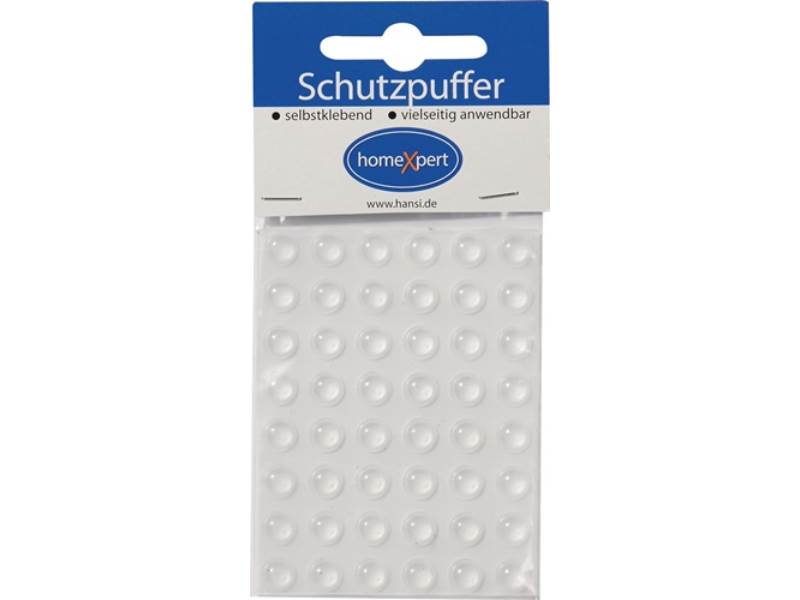 Schutzpuffer 7,9 mm Kunststoff transparent Linse selbstklebend