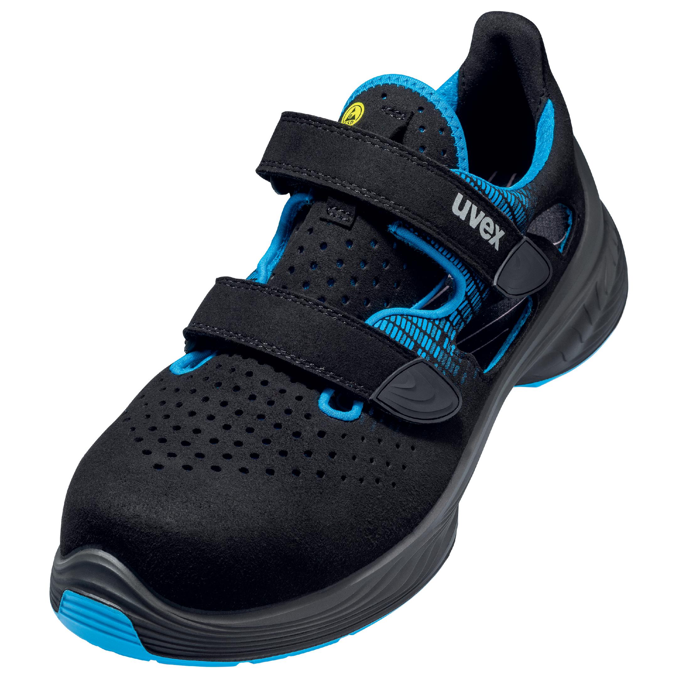 uvex 1 G2 Sandalen S1 68288 blau, schwarz Weite 11 Gr.46