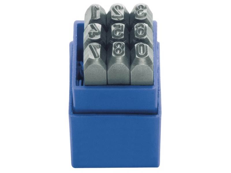 KUKKO 328-110 Schlagzahlen-Satz 328 9-teilig Zahlen 0 - 9 Schrifthöhe 10 mm in K