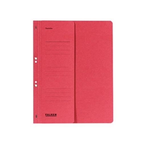 Falken Ösenhefter 80003841 DIN A4 halber Deckel Behördenheftung rot