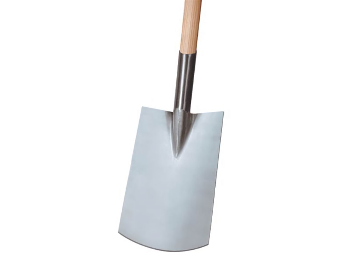 IDEAL 27100210 Rohrdüllspaten Gärtner Form Blattmaß 290 x 180 mm Größe 2 mit T-S
