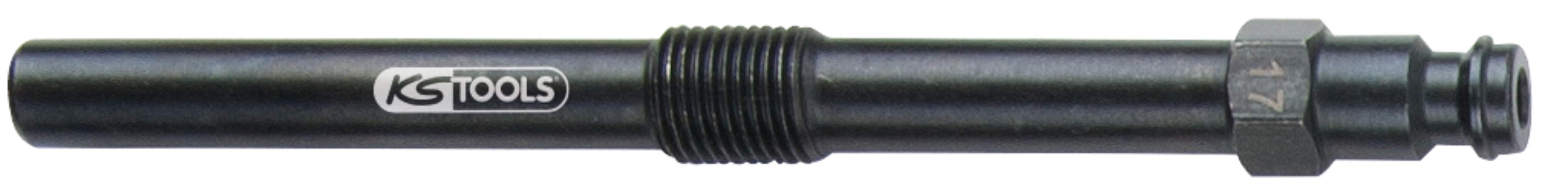 KS Tools 150.3677 Glühkerzen Adapter, M10x1,0 mit Außengewinde, Länge 108 mm