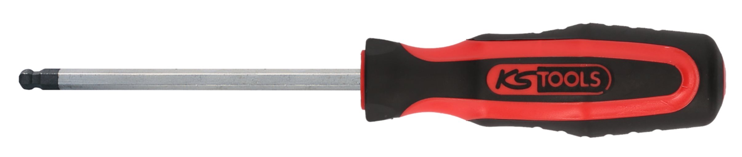 KS Tools 159.1065 ERGOTORQUEplus Schraubendreher Innensechskant mit Kugelkopf, 8