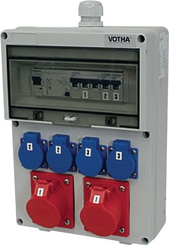 061.024.0121 W³RZBG. Kunststoffwandverteiler  Verschraubung M32 2xC