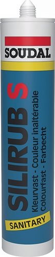 SOUDAL 101416 Sanitärsilikon Silirub S grau 300 ml