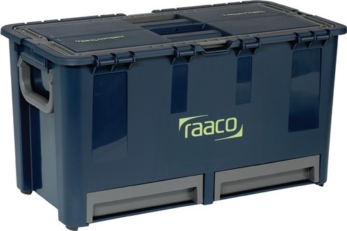RAACO 136600 Werkzeugkoffer Compact 47 B540xT300xH295mm 7 Einsteckfächer Polypro