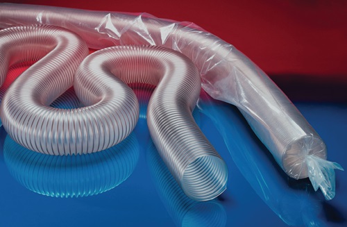 NORRES 30102500007-10 Absaug- und Gebläseschlauch PROTAPE® PUR 301 AS Innen-Ø 250 mm Außen-Ø 259,00 mm Länge 10 m antistatischer Polyurethanschlauch, superleicht, mikrobenfest + schwerentflammbar· flexibler Schlauch für Gase und für abrasive Stäube, Pulve