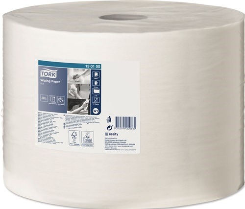TORK 130100 Putztuch TORK 130100 L.ca.1000 mxB.ca.245 mm weiß 1-lagig