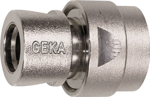 GEKA 46.0703 Schlauchstück GEKA plus Messing vernickelt Schlauchgröße 19 mm