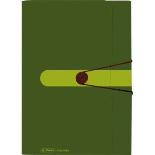 Herlitz Fächermappe 11411253 12Fächer Recycling PP dunkelgrün