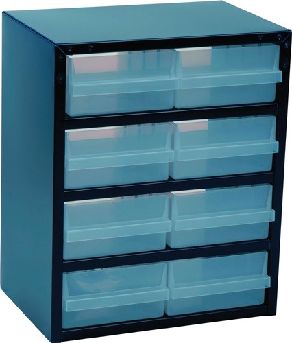 RAACO 137584 Kleinteilemagazin  B357xT255xH435mm Stahlblech 8 Schubladen Poyprop