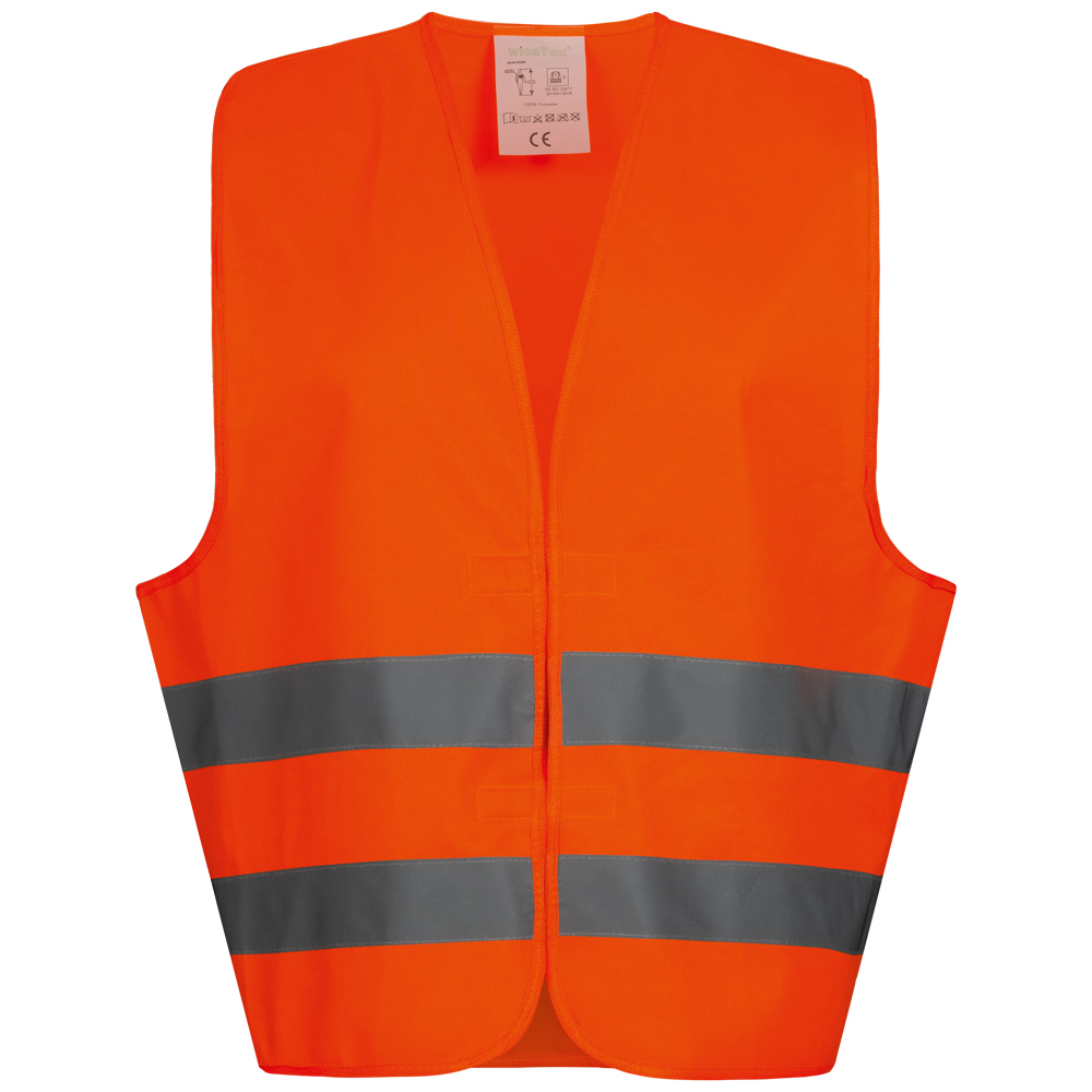OSKAR Polyester-Warnweste WICA-TEX® Orange EN 471/2, Klett, Gr.Universal
