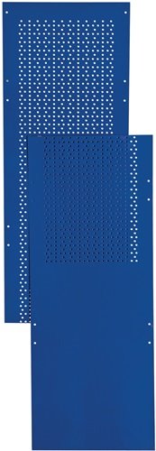 LOGS  Lochblechseitenwand LOGS 80 H2000xB390mm blau RAL 5022