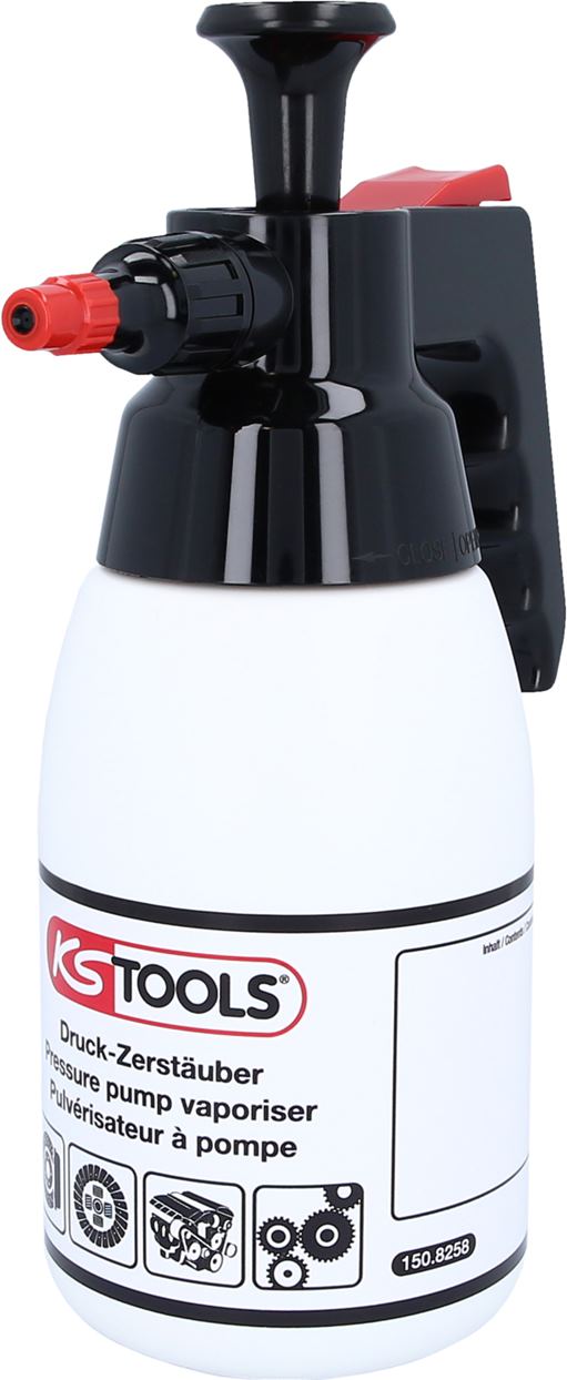 KS Tools 150.8258 Pumpsprühflasche für Bremsenreiniger, 1 l