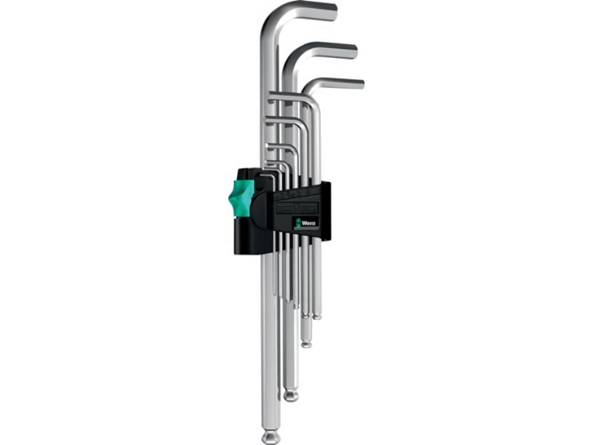 WERA 05022087001 Winkelschraubendreher-Satz 950 PKL 9-teilig Kunststoffhalter SW