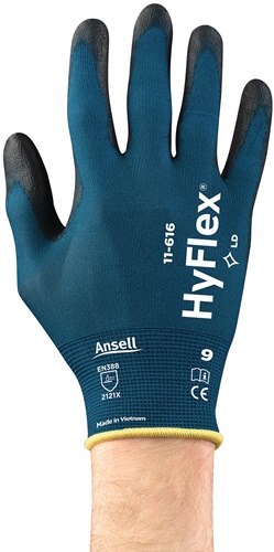 ANSELL 11-616/10 Handschuhe HyFlex® 11-616 Gr.10 grünblau/schwarz Nylon m.Pol