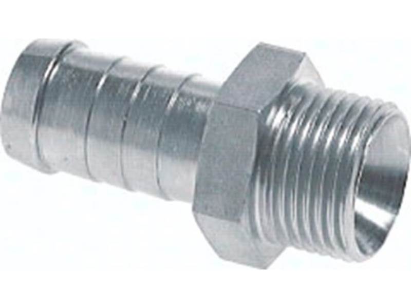 Schlauchnippel G 5/8'' AG, 17 - 18mm, Stahl verzinkt 854 1600