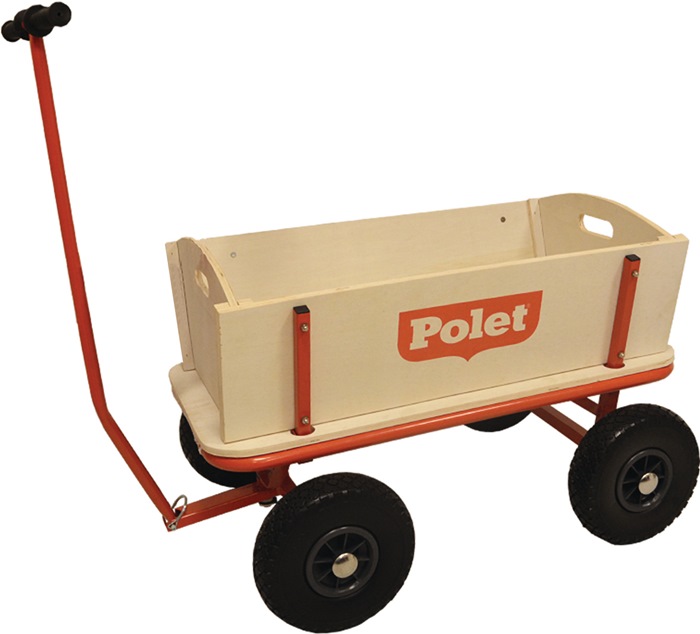 POLET 750010 Bollerwagen  16,50 kg 4 PU-Reifen / 300 68 l