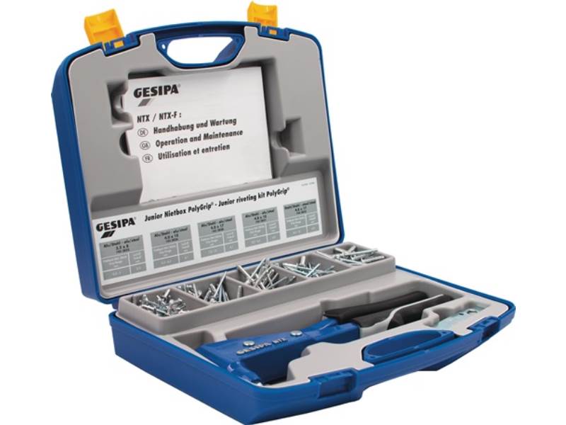 GESIPA 1457662 Blindnietsortiment Junior-Nietbox PolyGrip® 352 teilig  i.Blechko