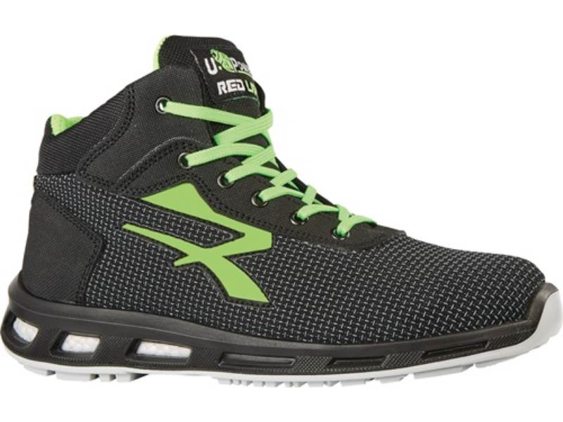 U.POWER RL10356-46 Sicherheitsstiefel RedLion HARD Größe 46 W. 11 schwarz/grün
