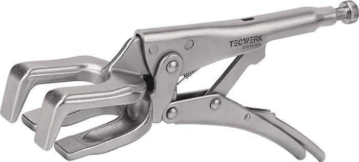 TECWERK 2000810646 Rohrschweißergripzange Gesamt-L.280mm Spann-W.max.70mm TECWER