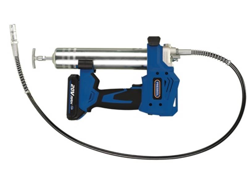 PRESSOL 18051 Akku-Fettpresse PROFESSIONAL 20 V / 2,0 Ah f.400g Fettkart. DIN 12