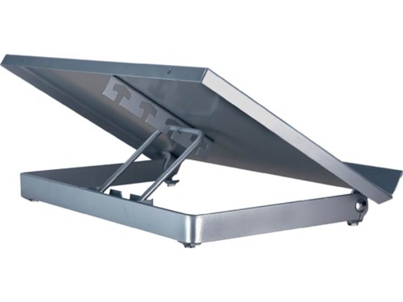 7700-8 Konzepthalter B350xT247xH60mm Metall silber verstellbarer Sichtabstand