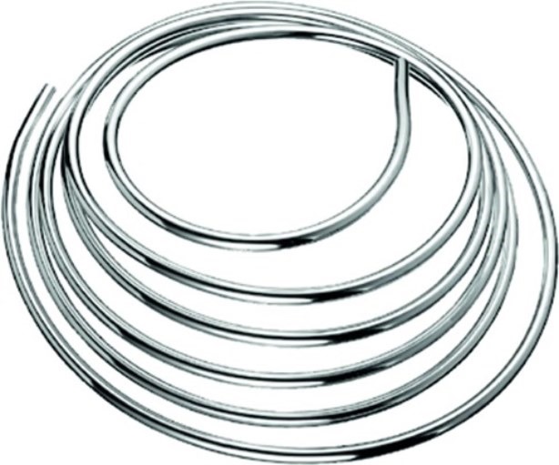 SCHELL 487410699 Kupferrohr  biegsam, 5 m Ring, chrom d= 10 mm