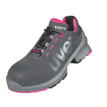 Uvex 8562843 1 ladies Halbschuhe S2 85628 grau, pink Weite 11 Größe 43