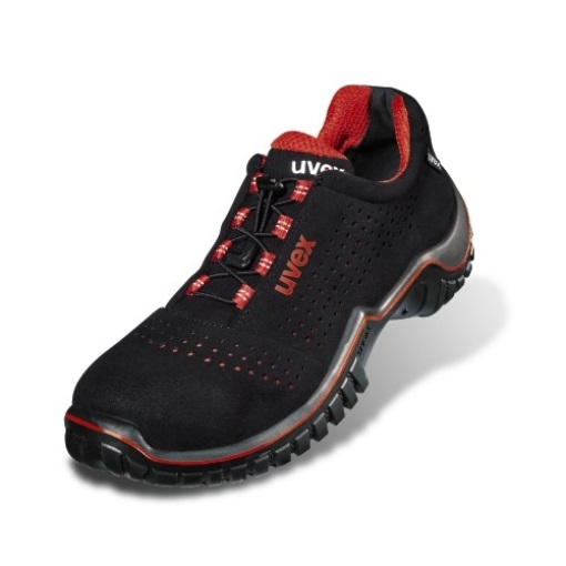 Uvex 6998841 motion style Halbschuhe S1 69988 schwarz, rot Weite 11 Größe 41
