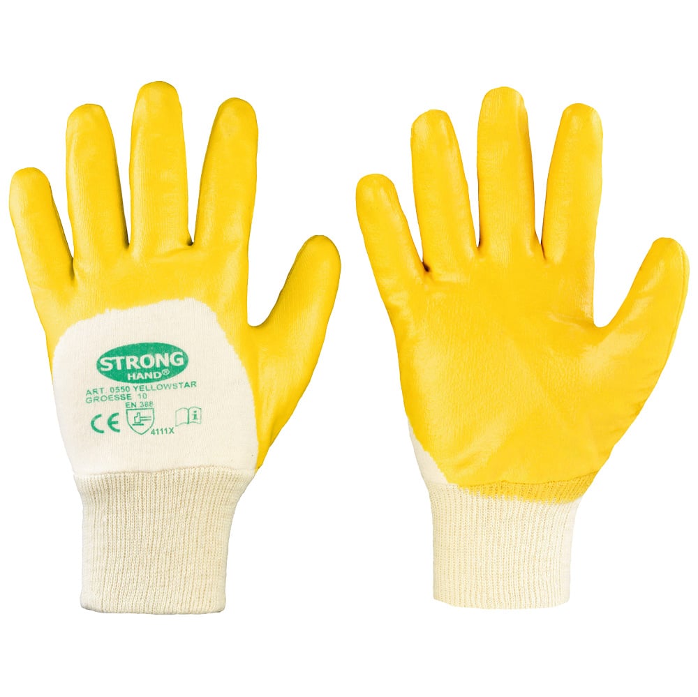 Gr .6 *YELLOWSTAR* STRONGHAND® HANDSCHUHE gelb *YELLOWSTAR* STRONGHAND® GLOVES