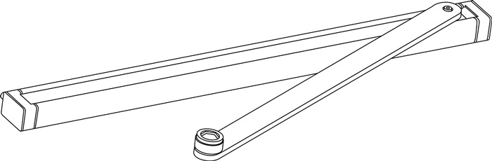 GEZE 135117 Gleitschiene ECturn für GEZE ECturn silber mechanisch