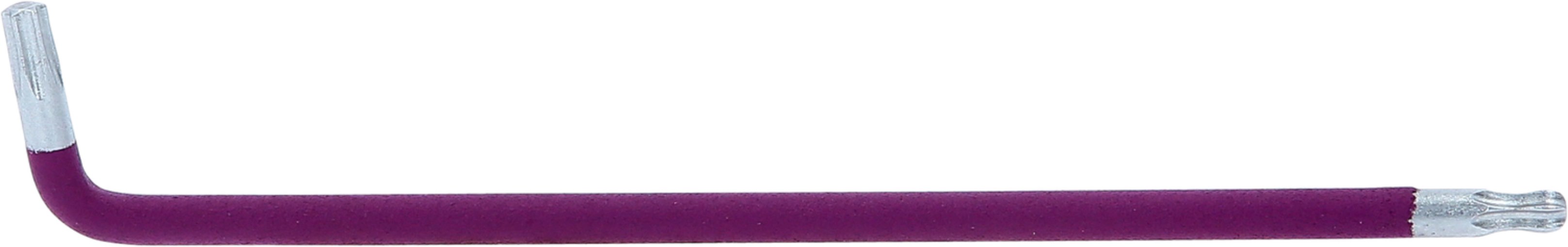 KS Tools 151.4292 Kugelkopf-Torx-Winkelstiftschlüssel, XL, T15, 108° abgewinkelt