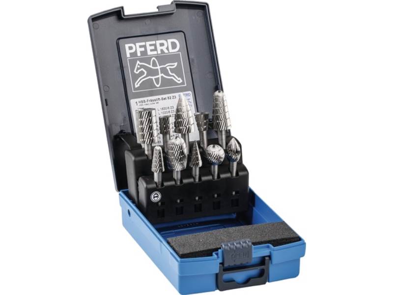 PFERD TOOLS 22900823 Frässtifte-Set 82 Schaft-Ø 6 mm 10-teilig HSS 3 bruchfeste