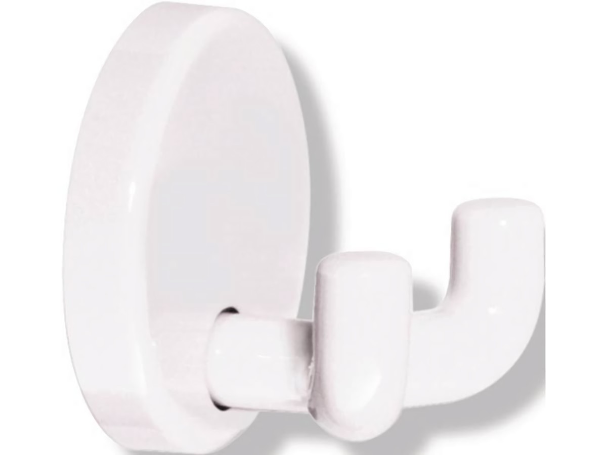 HEWI 801.90.020 99 Doppelhaken 80190020 2 Haken Polyamid 99 reinweiß D. 40 mm Au