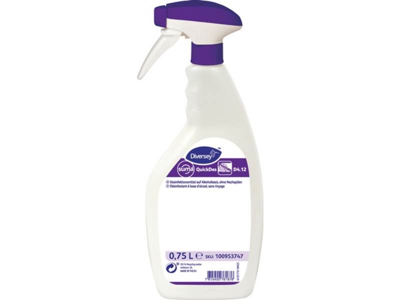 SUMA 100953747 Sprühdesinfektionsmittel QuickDes 4.12 f.Oberflächen 750 ml