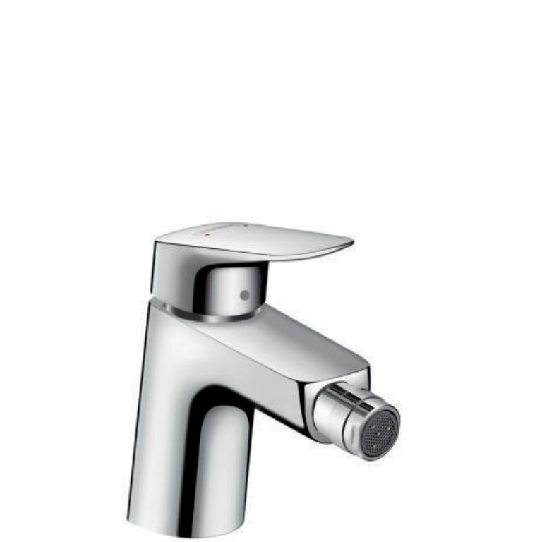 HANSGROHE 71204000 Einhebel-Bidetmischer LOGIS chrom DN 15 mit Zugstangen-Ablauf