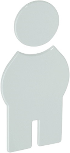 HEWI 801.91.010 97 Symbol Mann 801.91.010 Polyamid Farb-Nr.  97 Breite 71,5 mm H