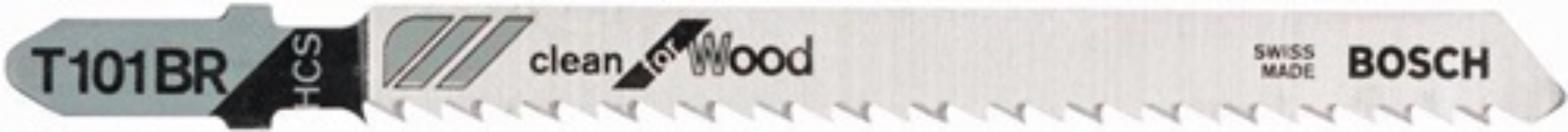 BOSCH 2608630014 Stichsägeblatt T 101 BR Gesamtlänge 100 mm Zahnteilung 2,5 mm H