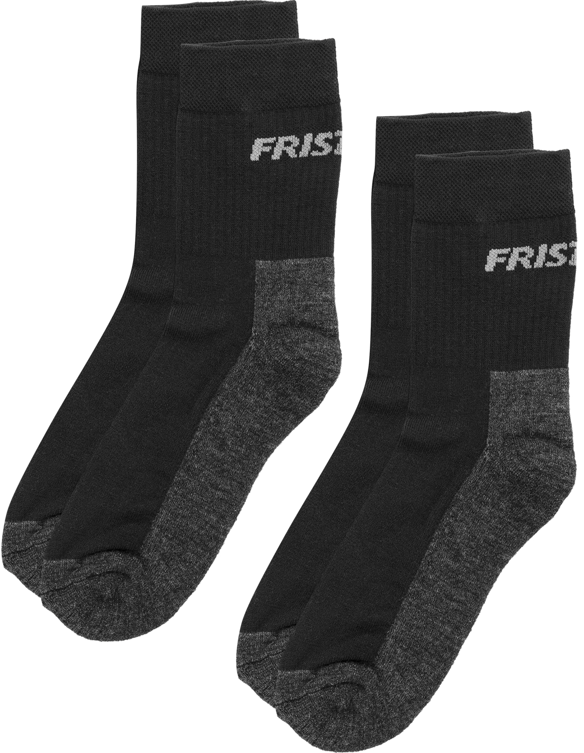 Fristads 126906-940-XL Wollsocken 2er-Pack 9168 SOW XL Schwarz Match