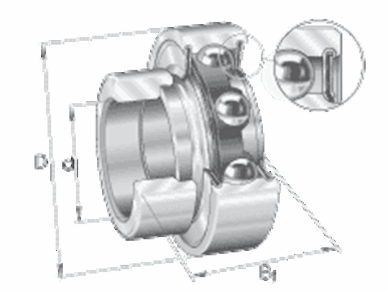 INA RAE15-XL-NPP-FA106 Spannlager, zylindrischer Außenring